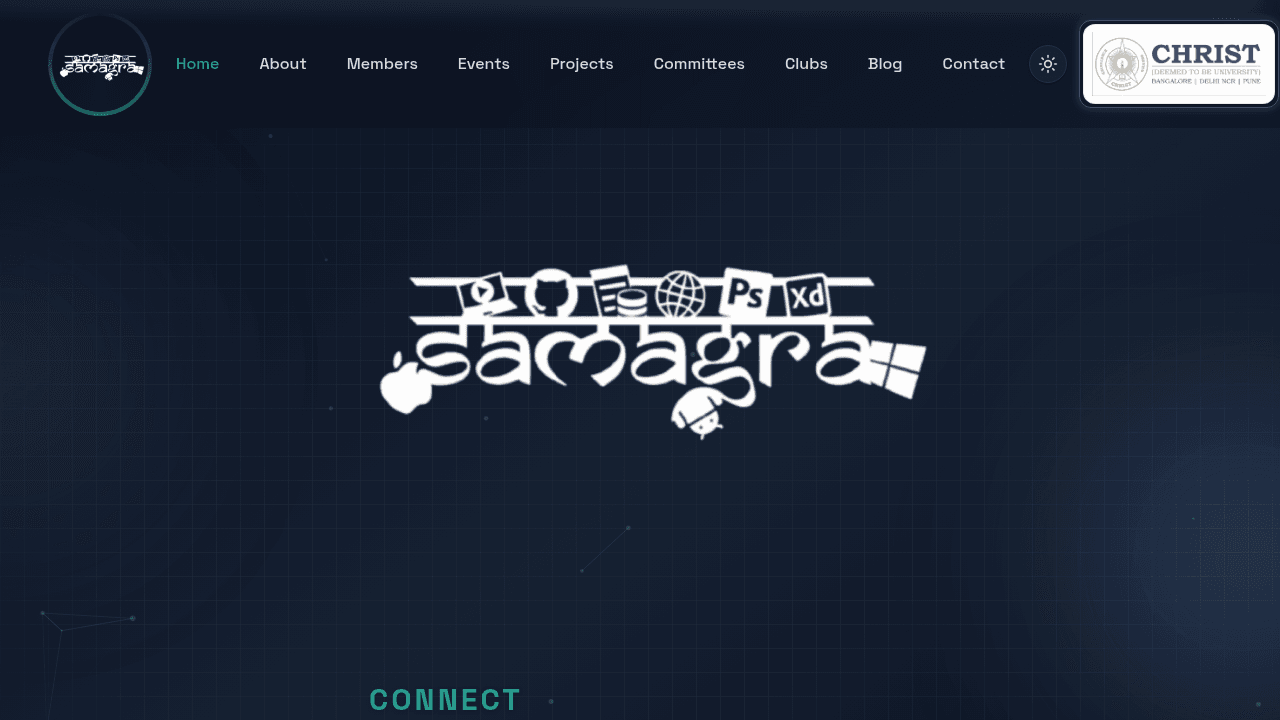 Screenshot of Samagra - Computer Science Department Portal